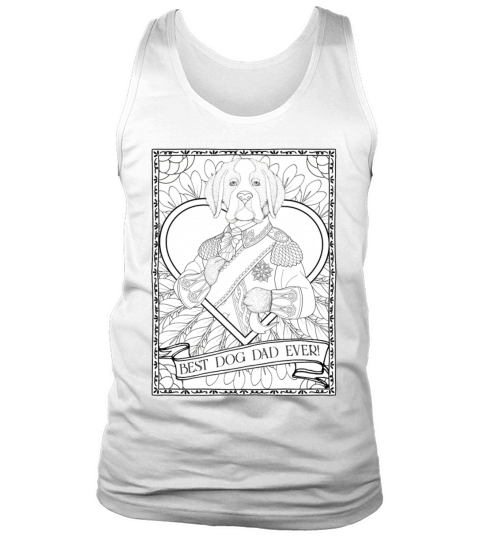 Best Dog Dad Ever Vintage Boxer Dog Owner Lover Tank Top Unisex