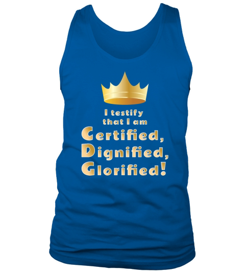 Certified Dignified Glorified Tank Top Unisex