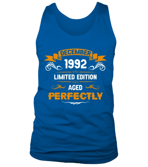 December 1992 Vintage Birthday Present Tank Top Unisex