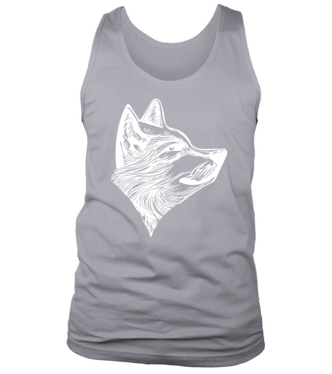 Elegant Vintage Wolf Portrait Tank Top Unisex