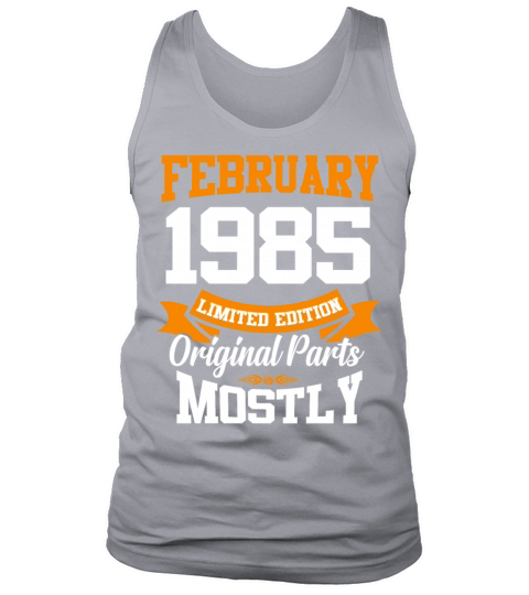 February 1985 Vintage Birthday Present Tank Top Unisex