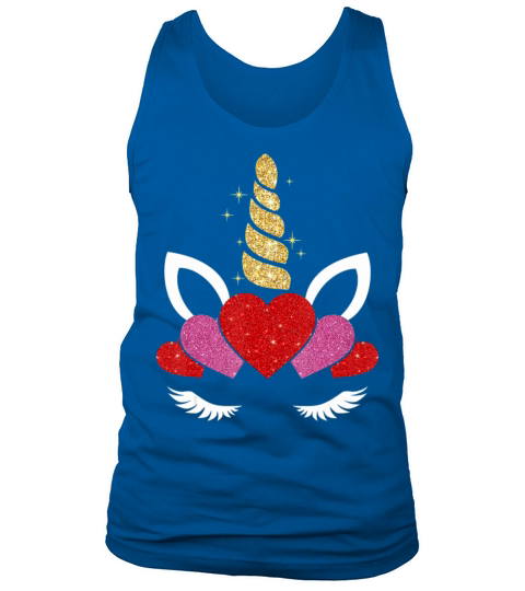 Heart Valentines Day for Women Girls Unicorn2079 Tank Top Unisex