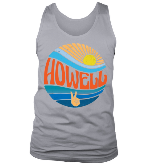 Howell Shirt Vintage Sunset Howell Groovy Tie Dye Tank Top Unisex