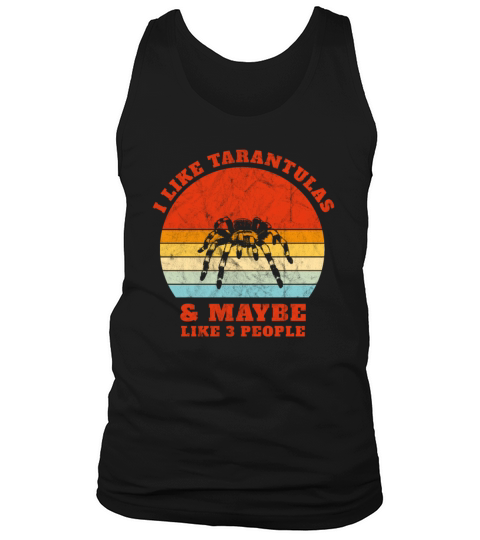 I Like Tarantulas Vintage Sunset Cute Womens Tara Tank Top Unisex