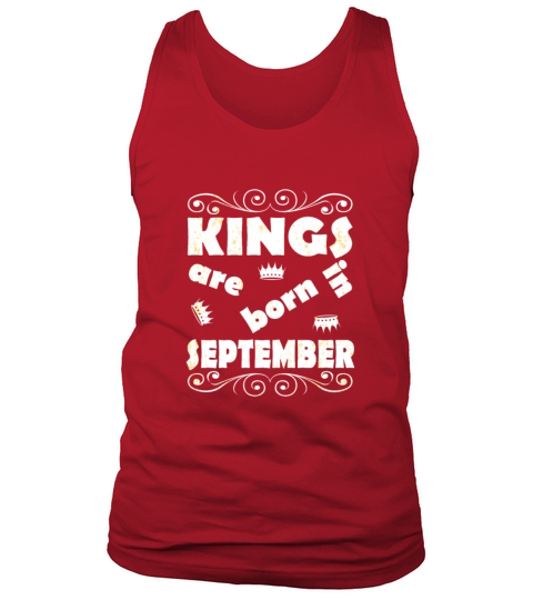 Kings Are Born In September Tank Top Unisex