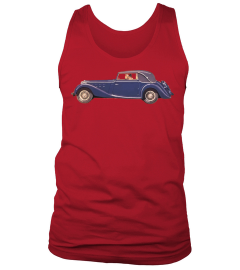 Ladies Driving Vintage Car Tank Top Unisex