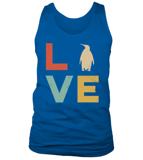 Love Penguin Vintage Rodent Lovers Womens Penguin Tank Top Unisex