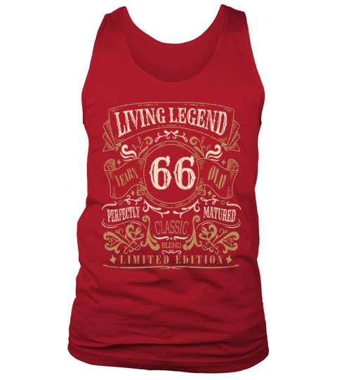 Retro Vintage Birth Whiskey Age 66 Years Old Tank Top Unisex