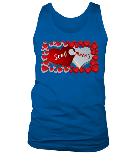 Soul Mates Heart Shaped Valentines Day Custom TShi Tank Top Unisex
