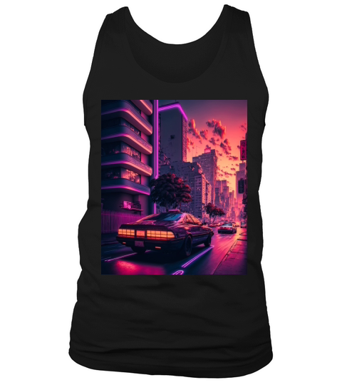 Synthwave Retrowave Design Tank Top Unisex