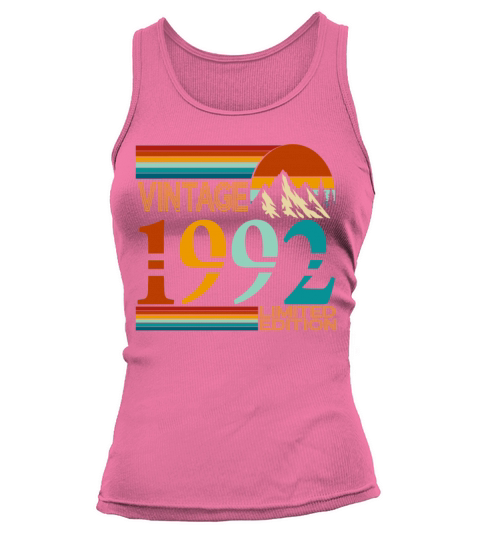 1992 vintage vintage retro birthday gift Tank top Woman