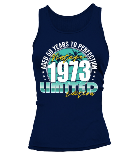 50th birthday vintage 1973 50 years Tank top Woman