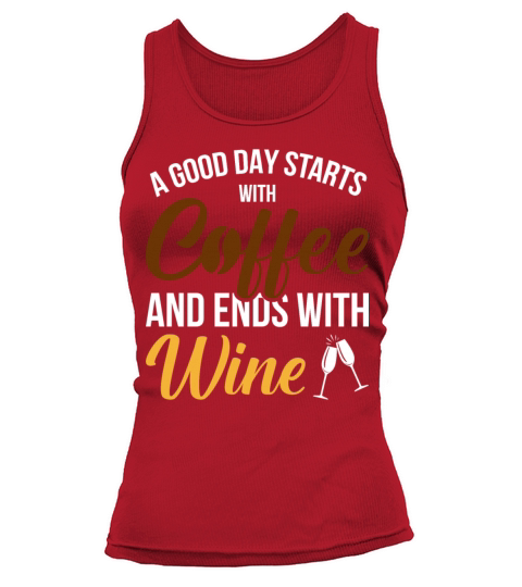 A good day starts with coffee Tank top Woman