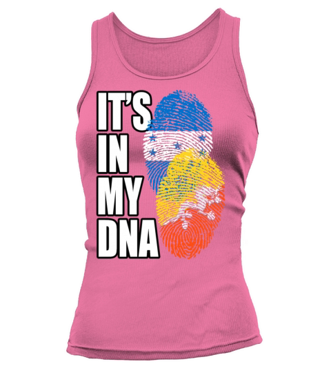 Bhutanese And Honduran Mix Heritage DNA Flag Tank top Woman