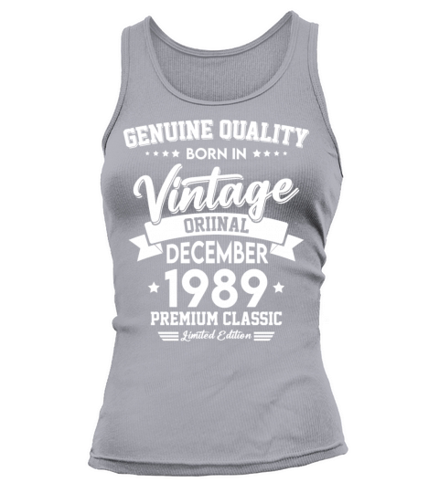 Born In December 1989 Original Vintage Tank top Woman