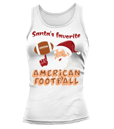 Christmas Sport Christmas Santas Favorite Football Tank top Woman