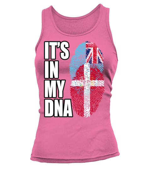 Fijian And Danish Mix Heritage DNA Flag Tank top Woman