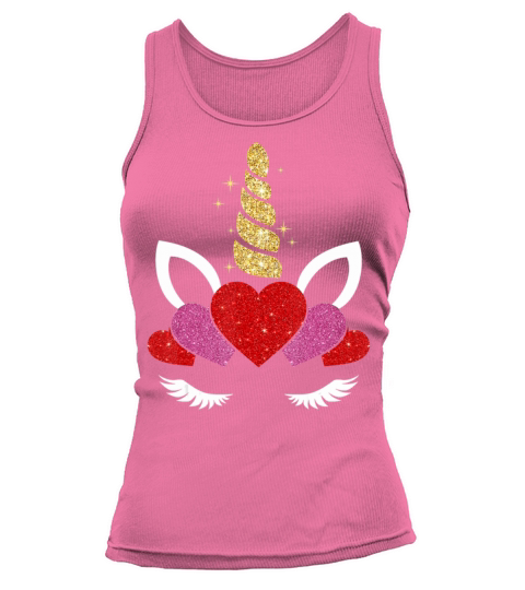 Heart Valentines Day for Women Girls Unicorn2079 Tank top Woman