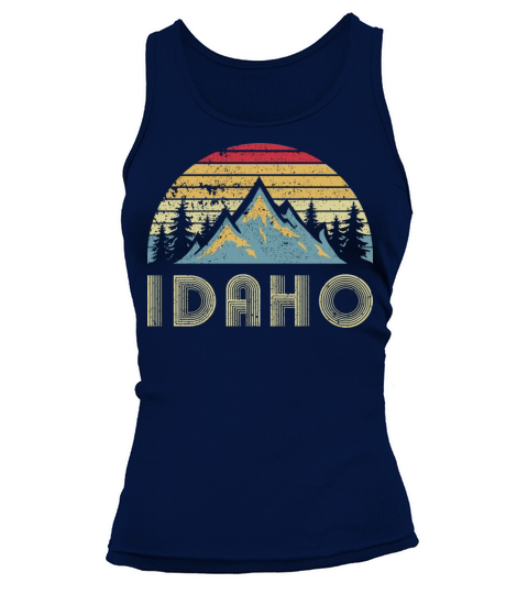 Idaho Retro Vintage Mountains Cam g Hiking Tank top Woman