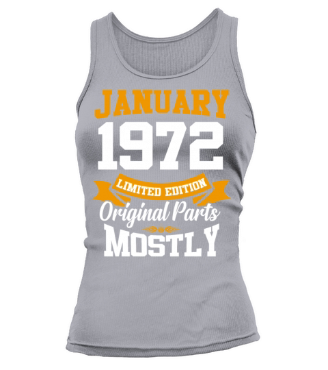 January 1972 Limited Edition Birthday Present Tank top Woman