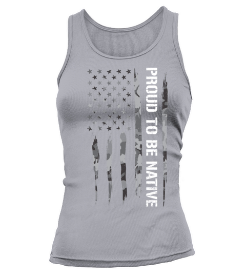 Proud To Be Native - American Flag Tank top Woman