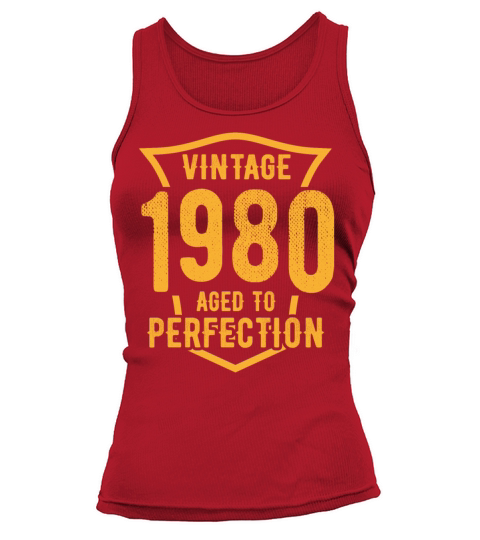 Vintage 1980 Aged To Perfection 43rd Birthday Tank top Woman