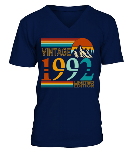 1992 vintage vintage retro birthday gift V-Neck T-shirt