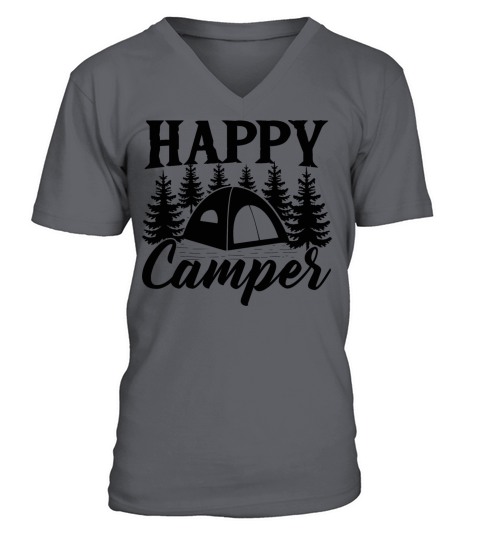 Camping Camper Van Vintage In Caravan Caravan V-Neck T-shirt