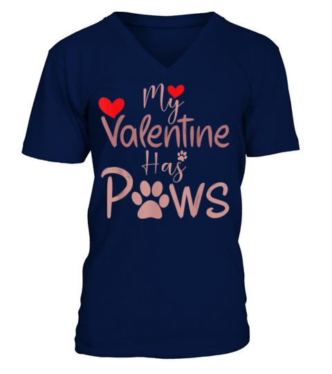 Funny Valentines Day Quotes My Valentine Day Has V-Neck T-shirt