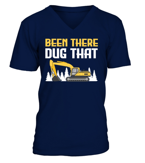 Great Excavator Operator Gift V-Neck T-shirt