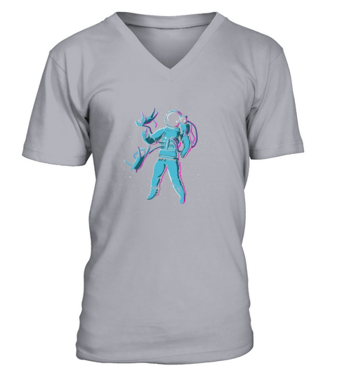 Intergalactic Cat Fancy Enthusiast V-Neck T-shirt
