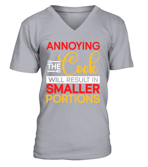 Kitchen Chef Quote Gift Funny Cooking V-Neck T-shirt