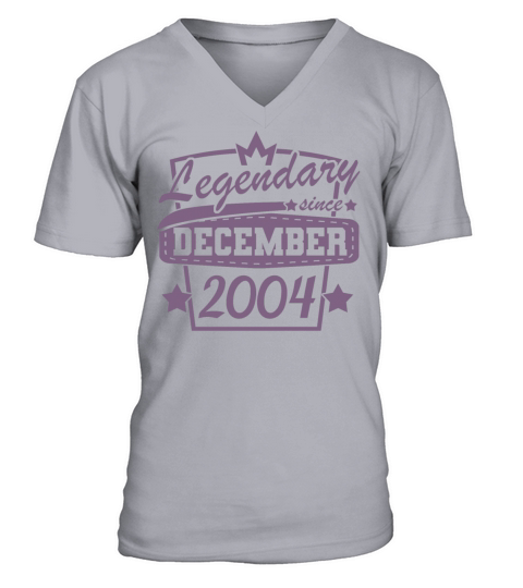 Legendary since December 2004 Retro Sayings V-Neck T-shirt