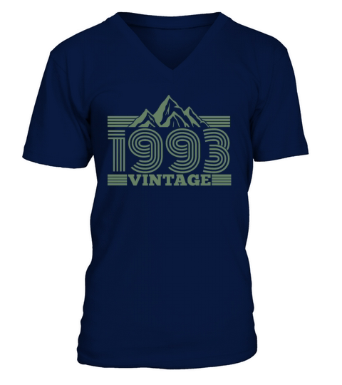 Mountains Hiking 1993 Birthday Vintage Sayings V-Neck T-shirt