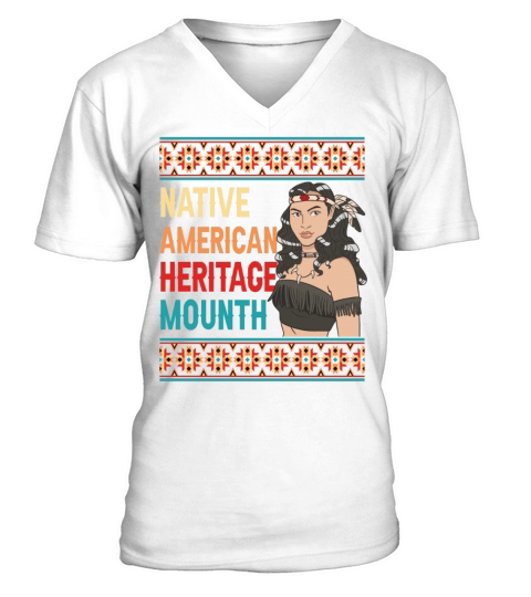 Native American Heritage Month V-Neck T-shirt
