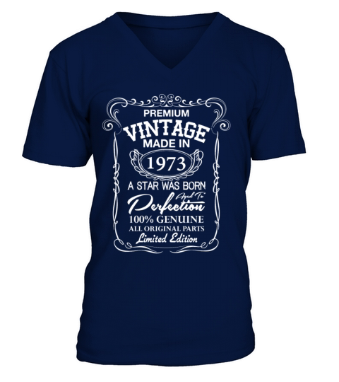 Premium Vintage 1973 V-Neck T-shirt