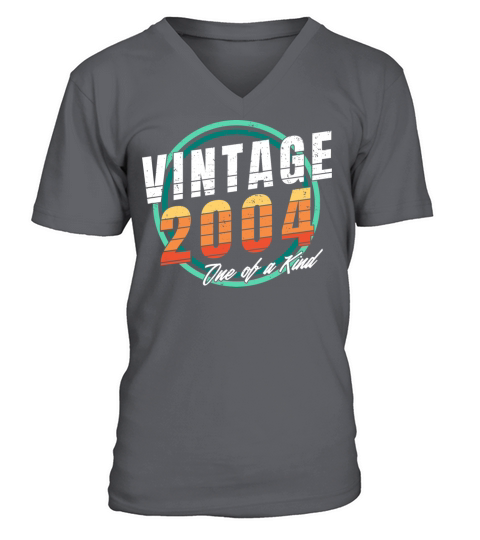 Vintage 2004 Shirt for Men Women 19 Year Old 19th V-Neck T-shirt