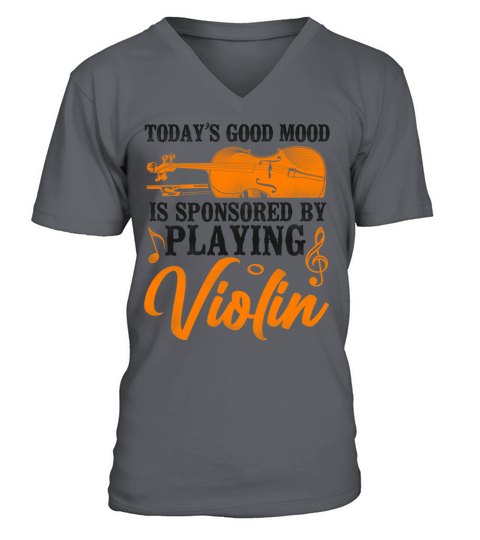 Violin Violinist Vintage Todays V-Neck T-shirt