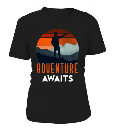 Adventure Awaits Retro Vintage Mountain Adventurer Women's T-Shirt