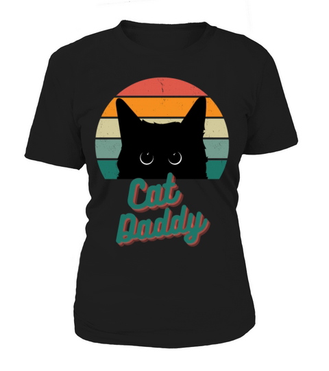 Cat Daddy Vintage Eighties Style Cat Retro Women's T-Shirt