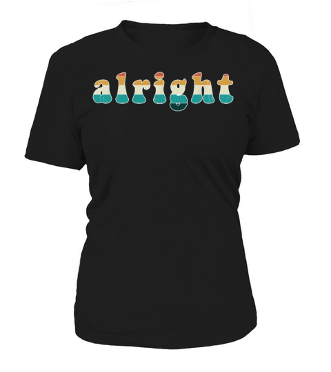 Cool Alright Vintage Retro 70s Sunset style Women's T-Shirt