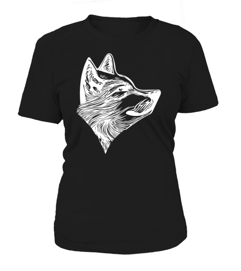 Elegant Vintage Wolf Portrait Women's T-Shirt