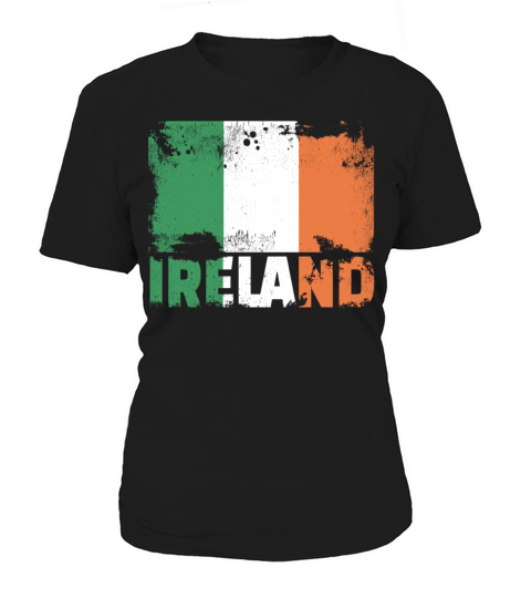 Ireland Flag Vintage Distressed Irish Grunge Trave Women's T-Shirt