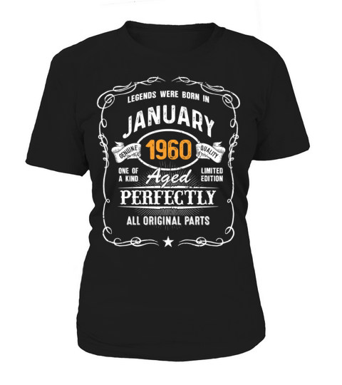Legends Were Born In January 1960 Vintage Retro Women's T-Shirt