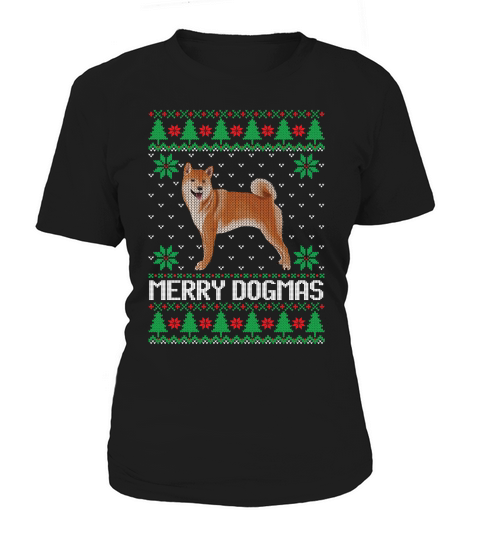 Merry dogmas ugly Christmas sweater Women's T-Shirt