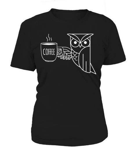 Minimalistic Owl Coffee Women's T-Shirt