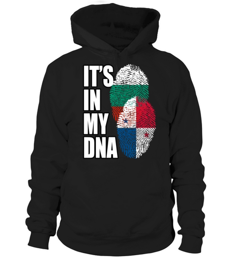 Bulgarian And Panamanian Mix Heritage DNA Flag Hoodie Unisex