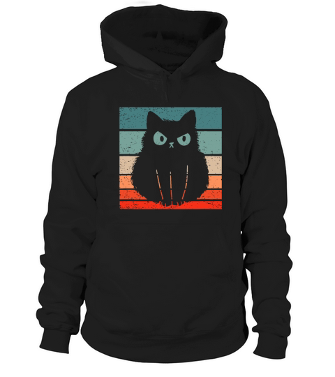 Cat Retro Style Vintage Hoodie Unisex