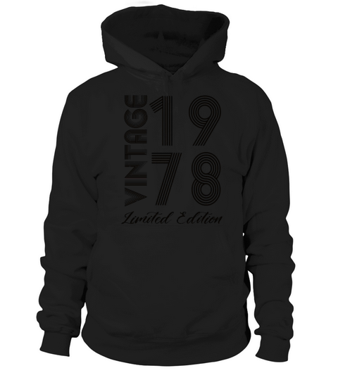 Vintage 1978 Vintage Birthday Retro Vintage Hoodie Unisex