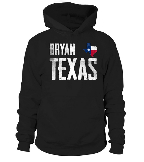 Vintage Bryan Texas Flag Hoodie Unisex